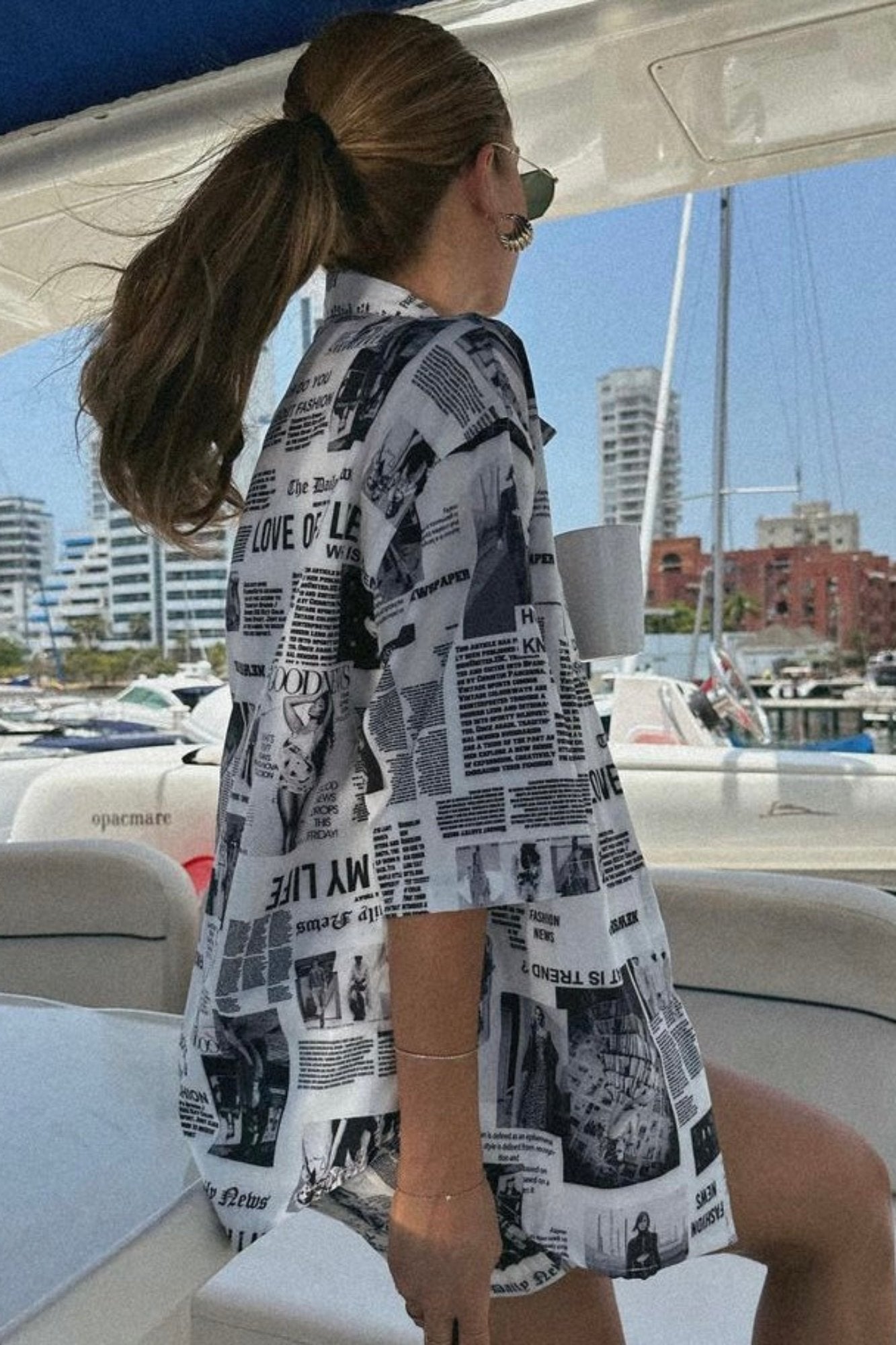 Conjunto set camisa y short en seda mango - Magazine