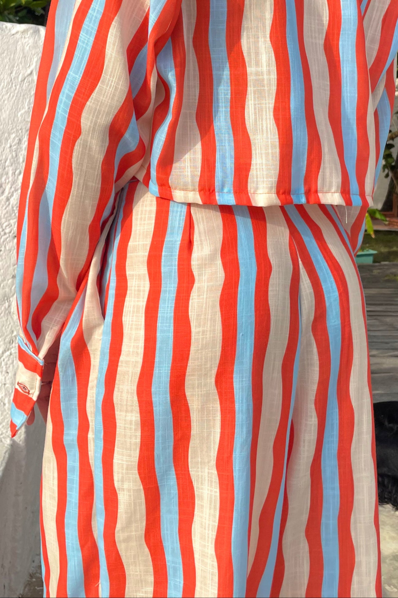 Pantalón wide leg en lino - Sol y sal