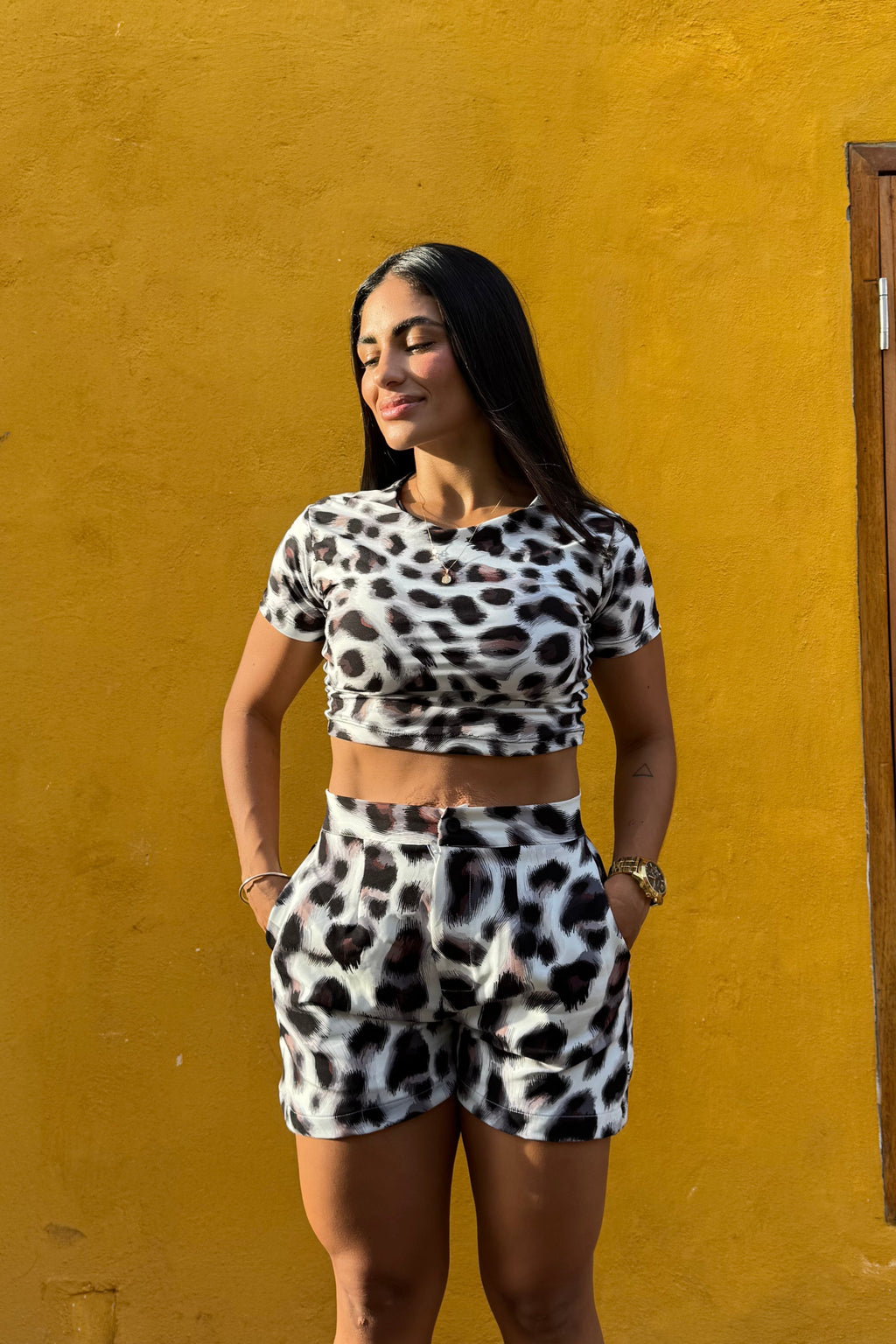 Conjunto set blusa y short Manhattan
